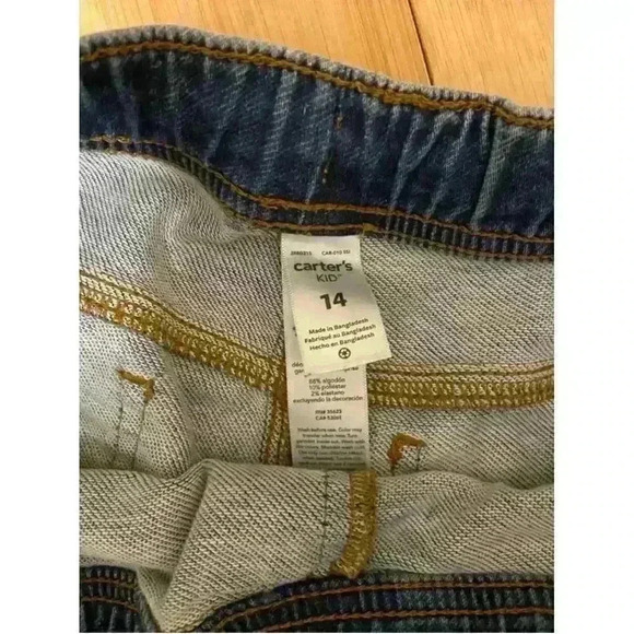 Carters Boys Blue Denim Shorts Size 14 - Picture 3 of 3